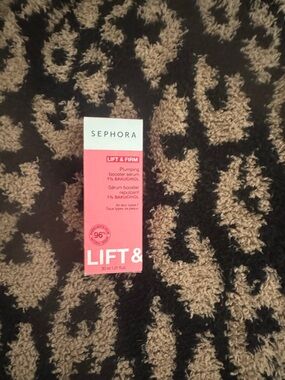 Sephora Lift & Firm Plumping Booster Serum - Coral Pink and White Box